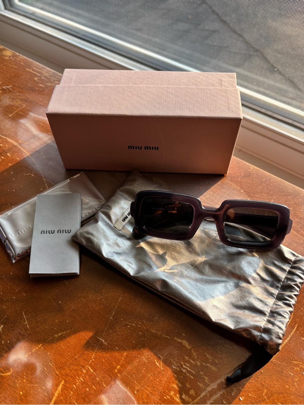 Miu Miu Rectangular Sunglasses